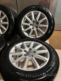 Cerchi Audi Gomme 225/55/16 al 90% 4 Stagioni