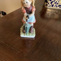 Statuina in ceramica dipinta vintage a.40 orig.