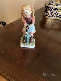 Statuina in ceramica dipinta vintage a.40 orig.