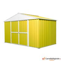 Capanno box esterno lamiera 360x175cm giallo