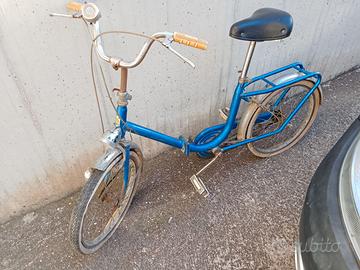 Bicicletta donna Bianchi Aquiletta blu vintage
