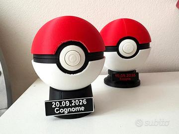Pokeball Personalizzata con Nome e Data, Bombonier