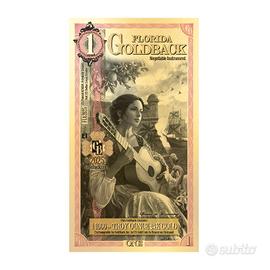 1 Florida Goldback Banconota Oro, 1/1000 oz