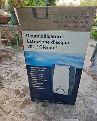 deumidificatore per interni  portatile 20l/h24