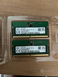 2 x 8GB Ram DDR5 5600mhz
