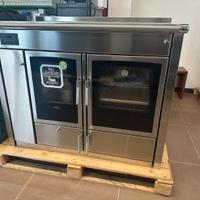 TERMOCUCINA A LEGNA -KLOVER ALTEA 110 GLASS 25 KW