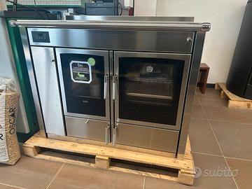 TERMOCUCINA A LEGNA -KLOVER ALTEA 110 GLASS 25 KW