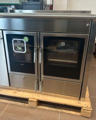 TERMOCUCINA A LEGNA -KLOVER ALTEA 110 GLASS 25 KW