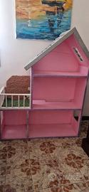 casa di barbie in legno