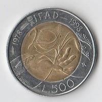 500 lire centenario IFAD 1078 1988