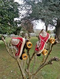 scarpe con pattini a retelle