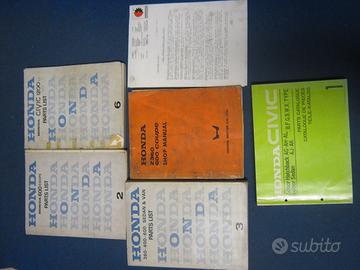 Manuale officina e parts list Honda e Triumph