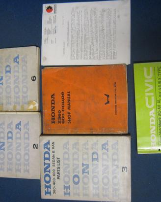 Manuale officina e parts list Honda e Triumph
