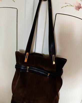 borsa scamosciata
