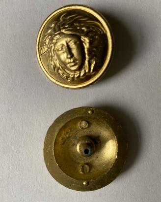 Lotto 10 borchie Versace medusa in ottone