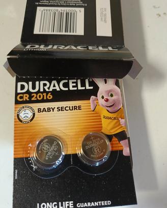 batteria Duracell cr2016