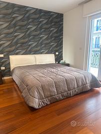 Letto king pianca con rete e materasso flou