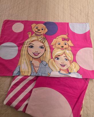 Completo lenzuola letto singolo Barbie