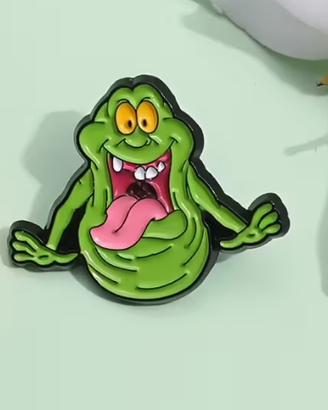 👻 Spilla Slimer Ghostbusters in Metallo 2,8 x 1,8