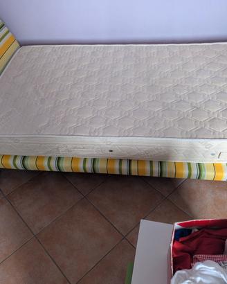 Letto Zalf con comodino,piccolo settimino e mensol