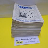 LA SETTIMANA ENIGMISTICA, anno 1999, NON compilati