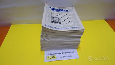 LA SETTIMANA ENIGMISTICA, anno 1999, NON compilati