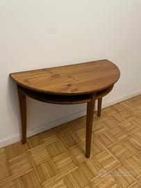 Tavolino console in legno