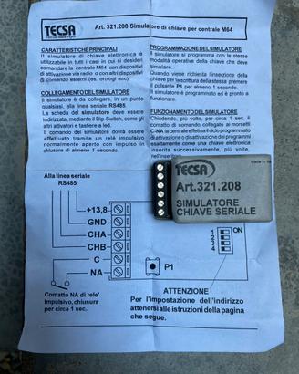 Simulatore di chiave