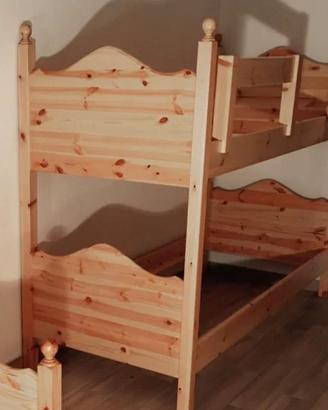 letto castello scomponibile in pino 