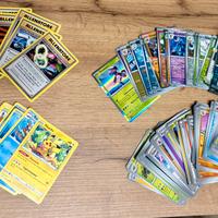 Lotto 136 carte Pokemon set misti