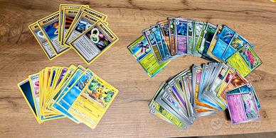 Lotto 136 carte Pokemon set misti