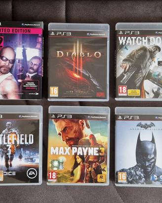 Lotto Giochi PS3 Playstation 3 vari titoli