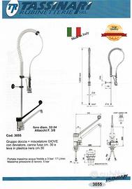 Gruppo Doccia + Miscelatore Tassinari