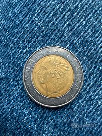 500 lire moneta bimetallica 1985