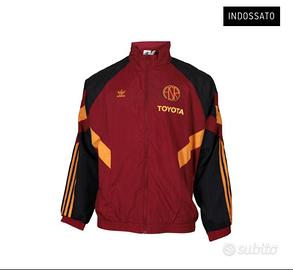 Giacca a vento adidas As Roma indossata taglia M