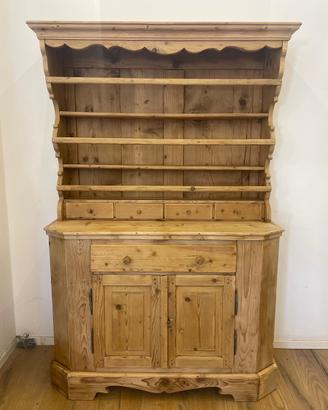 Credenza Antica con Piattaia in Legno massello