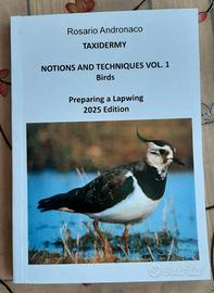 Libro inglese Taxidermy, preparation of a lapwing