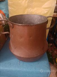 Antico Paiolo o Pentola In Rame