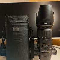 Obiettivo Sigma 70-200 f2.8 stabilizzato per nikon