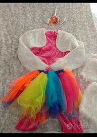 Costume carnevale unicorno bimba
