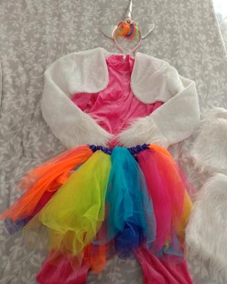 Costume carnevale unicorno bimba