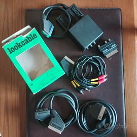 lotto cavi, adattatori, commutatori SCART/video