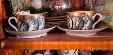 Fornasetti, tazze e piattini