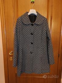 Cappotto donna fantasia geometrica 