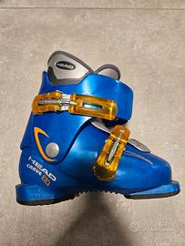 Scarponi sci bambino Head misura  241 mm