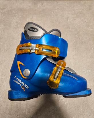 Scarponi sci bambino Head misura  241 mm