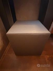 Puf grigio antracite misure 40x49 cm h 40