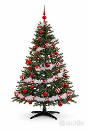 Albero di Natale 170 cm con 80 palline