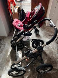 Trio Mutsy + secondo telaio con passegggino beige