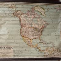 Cartina Fisico-Politica Nord America Paravia